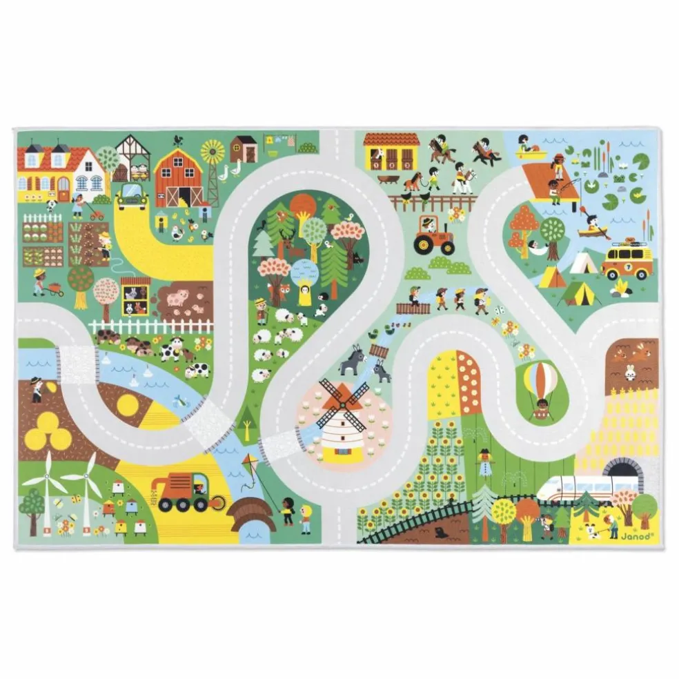 Tapis avec circuit Campagne - Cross Roads