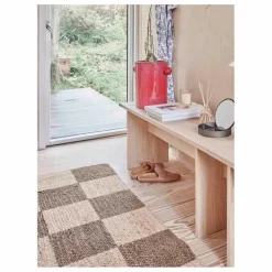 Tapis Chess en jute | Naturel