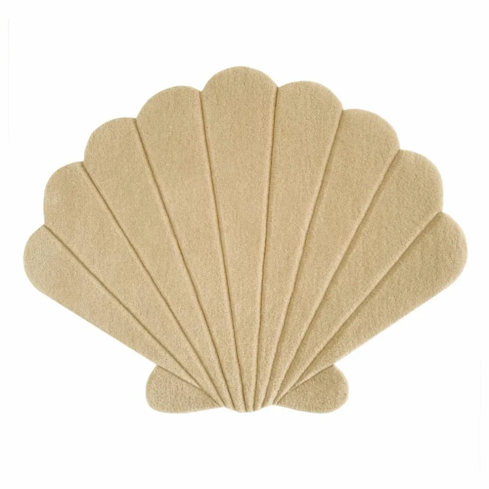 Tapis Coquillage en laine | Sable