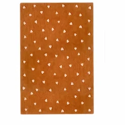 Tapis Cœurs en laine | Marron
