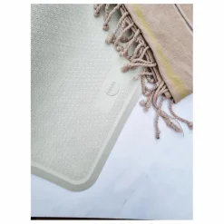Tapis de bain anti-dérapant en caoutchouc naturel | Granite