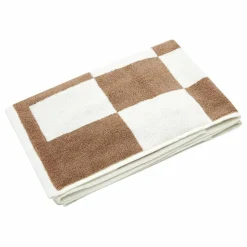Tapis de bain Check | Capuccino
