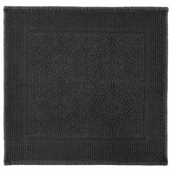 Tapis de bain en coton Kymi | Noir