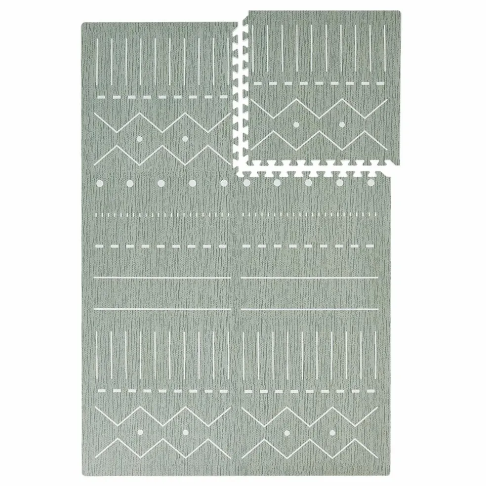 Tapis de jeu modulable Berbère | Vert