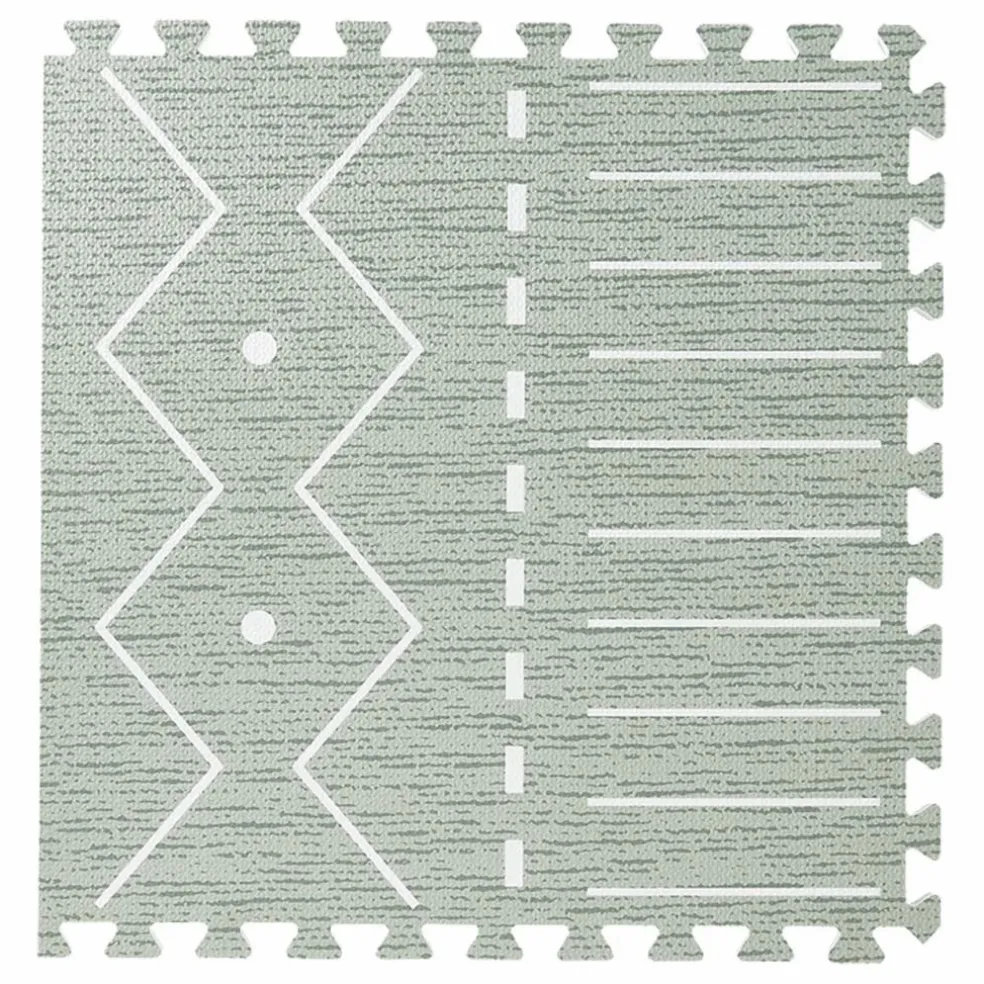 Tapis de jeu modulable Berbère | Vert