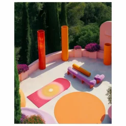 Tapis d'exercice Archy Uchronia Summer | Rouge Brun