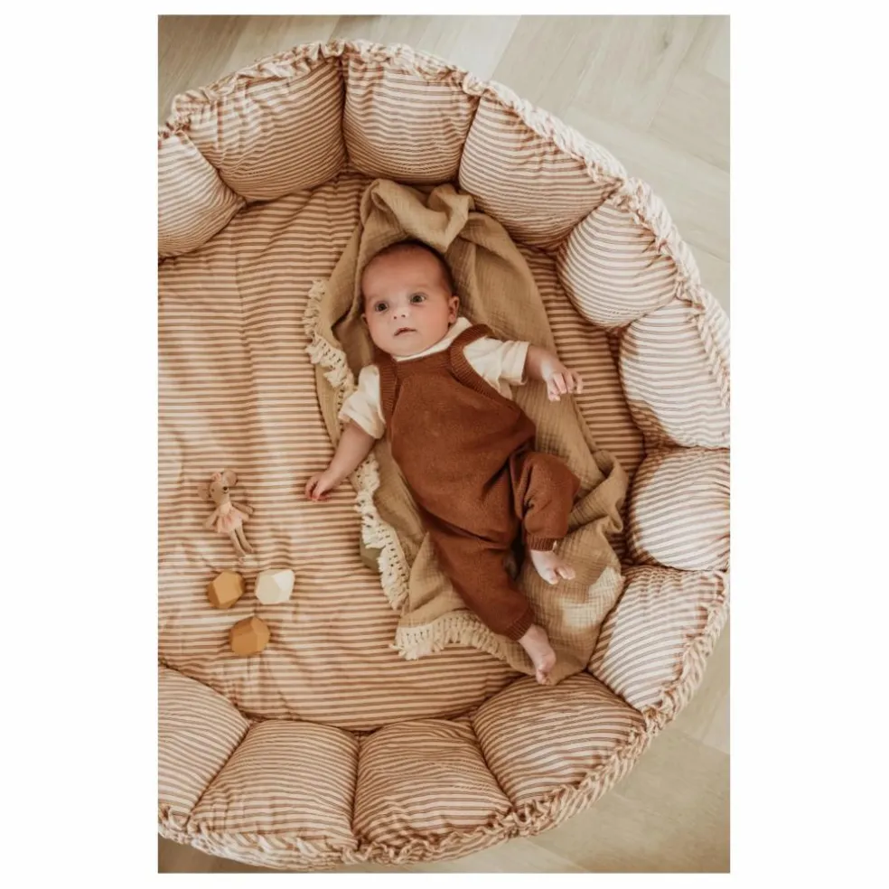 Tapis d'éveil Coco - Rayures | Ocre