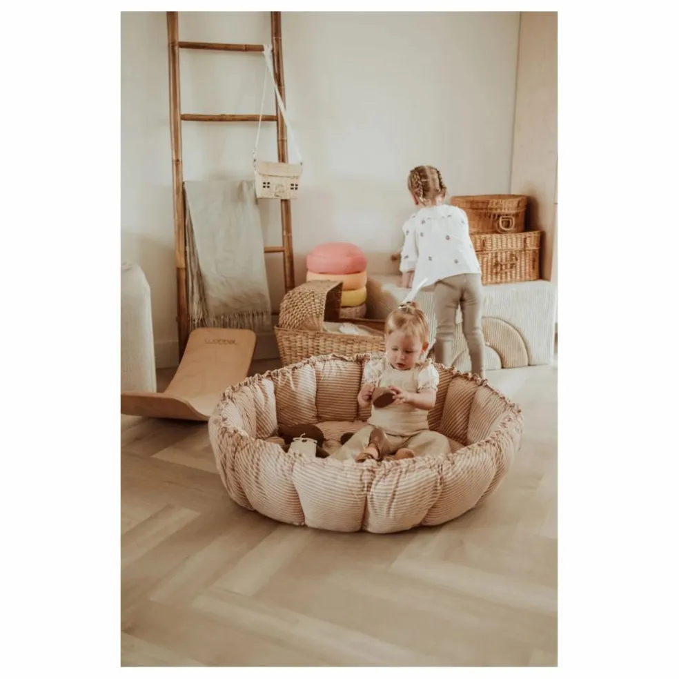 Tapis d'éveil Coco - Rayures | Ocre