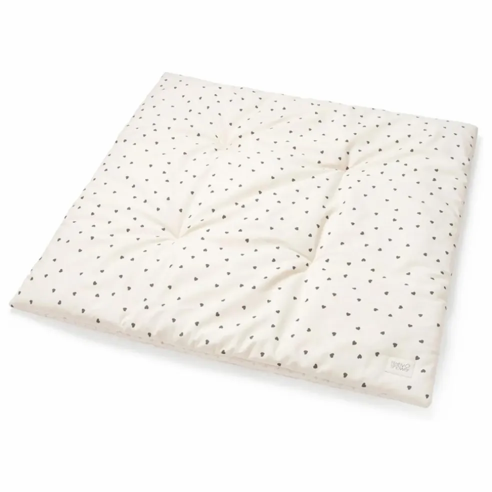 Tapis d'éveil Cœurs | Blanc