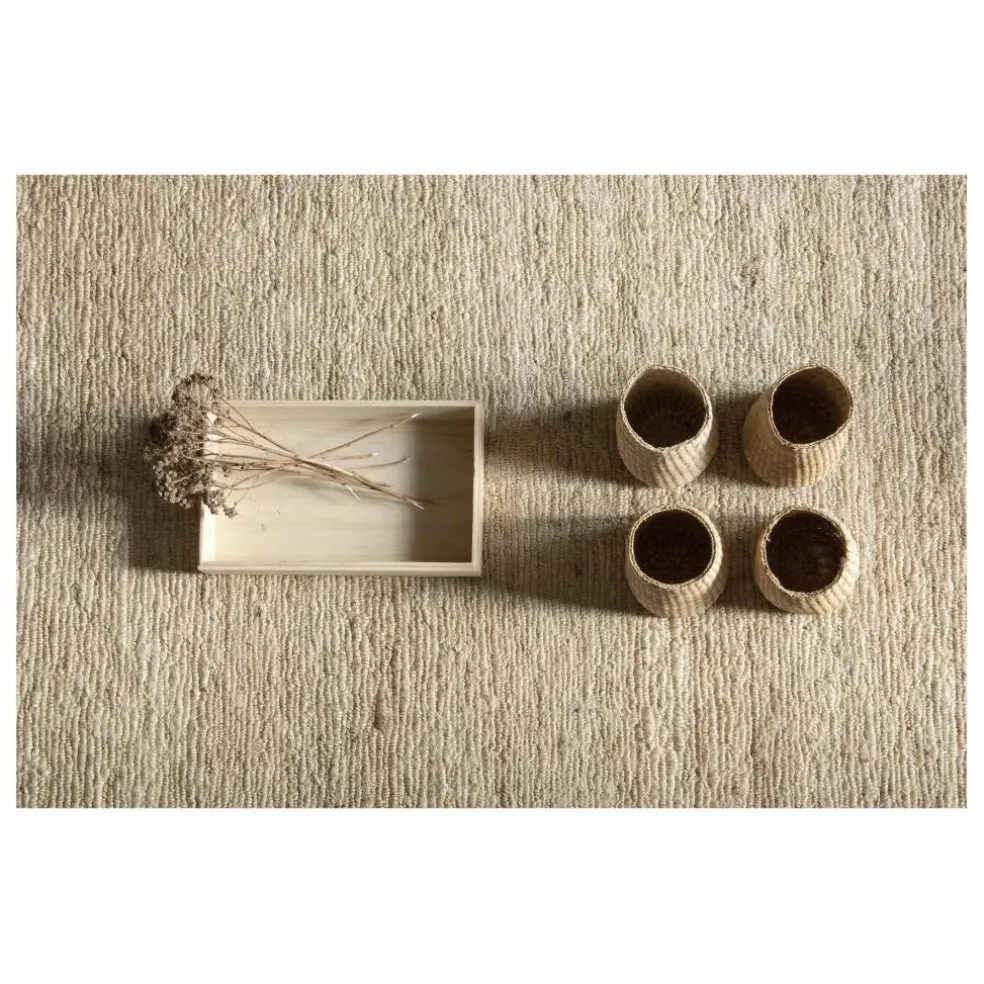 Tapis Earth en jute, Ariadna Miquel | Crème