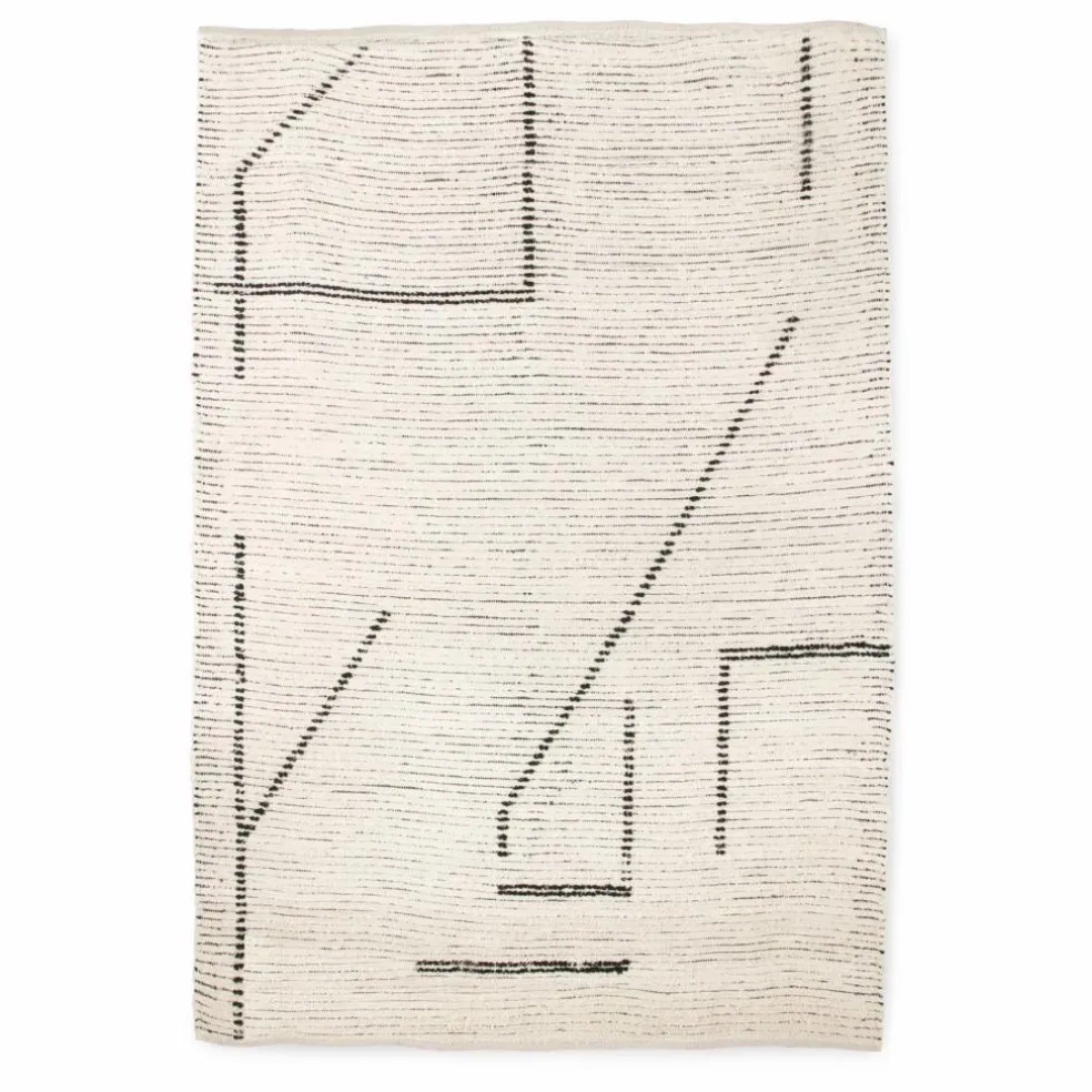 Tapis en coton recyclé | Crème
