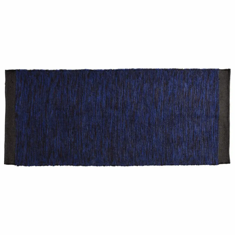 Tapis en coton recyclé Matt | Bleu