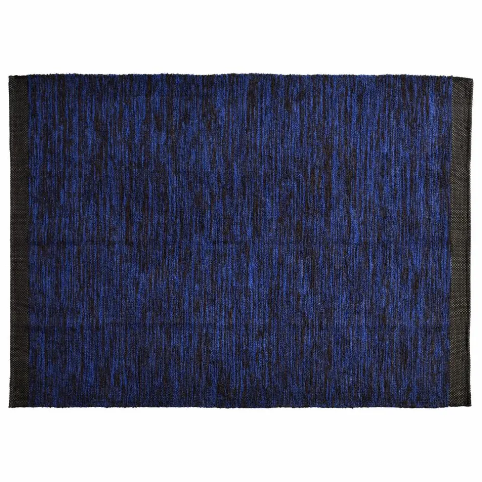 Tapis en coton recyclé Matt | Bleu