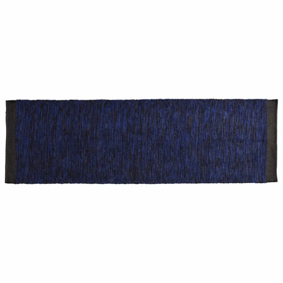 Tapis en coton recyclé Matt | Bleu