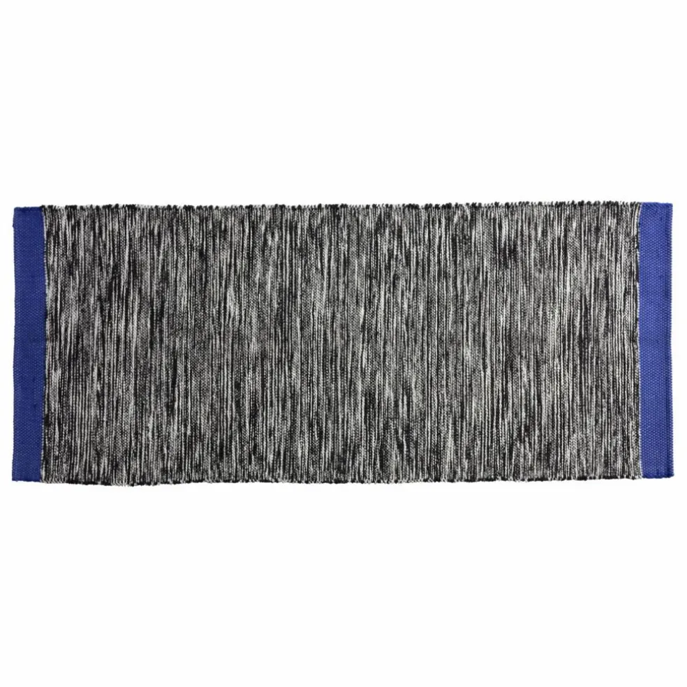 Tapis en coton recyclé Matt | Noir