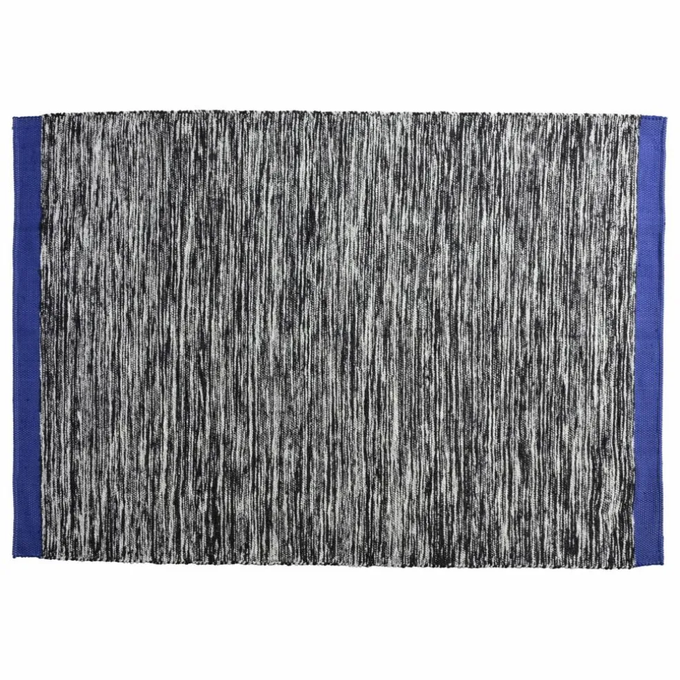 Tapis en coton recyclé Matt | Noir