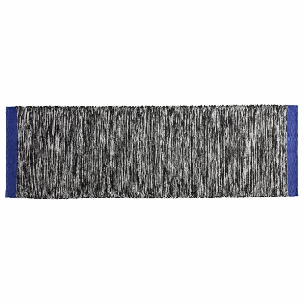 Tapis en coton recyclé Matt | Noir