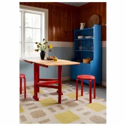 Tapis en jute Late Breakfast, Evelina Kroon | Jaune pâle