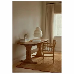 Tapis en jute Scallop | Noir mat