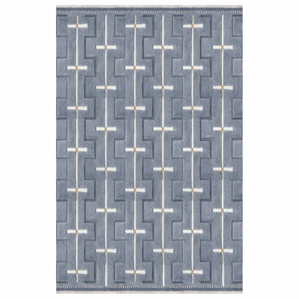 Tapis en laine Johanna | Bleu ciel