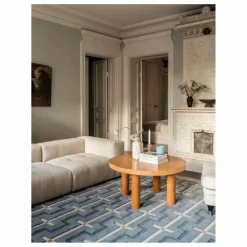 Tapis en laine Johanna | Bleu ciel