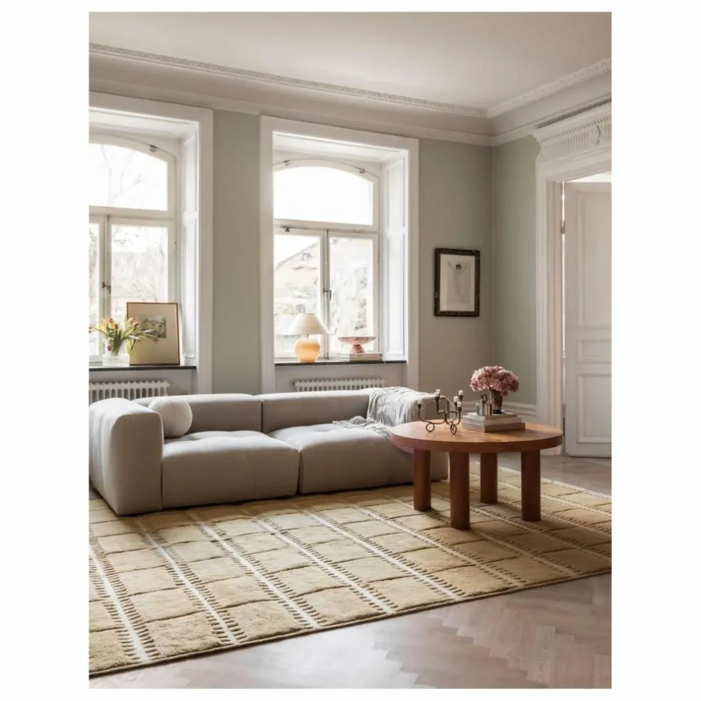 Tapis en Laine Lilly | Jaune moutarde