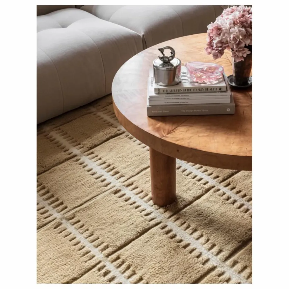 Tapis en Laine Lilly | Jaune moutarde
