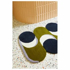 Tapis en laine Nymphe | Vert kaki