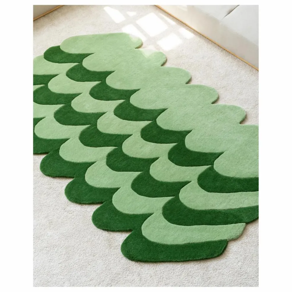 Tapis en laine Pasto | Vert