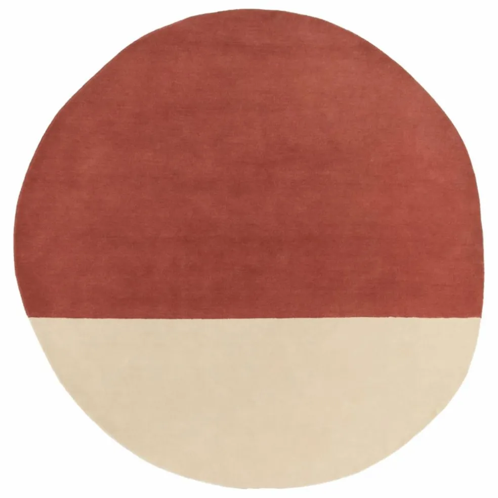 Tapis en laine Pearls | Brique