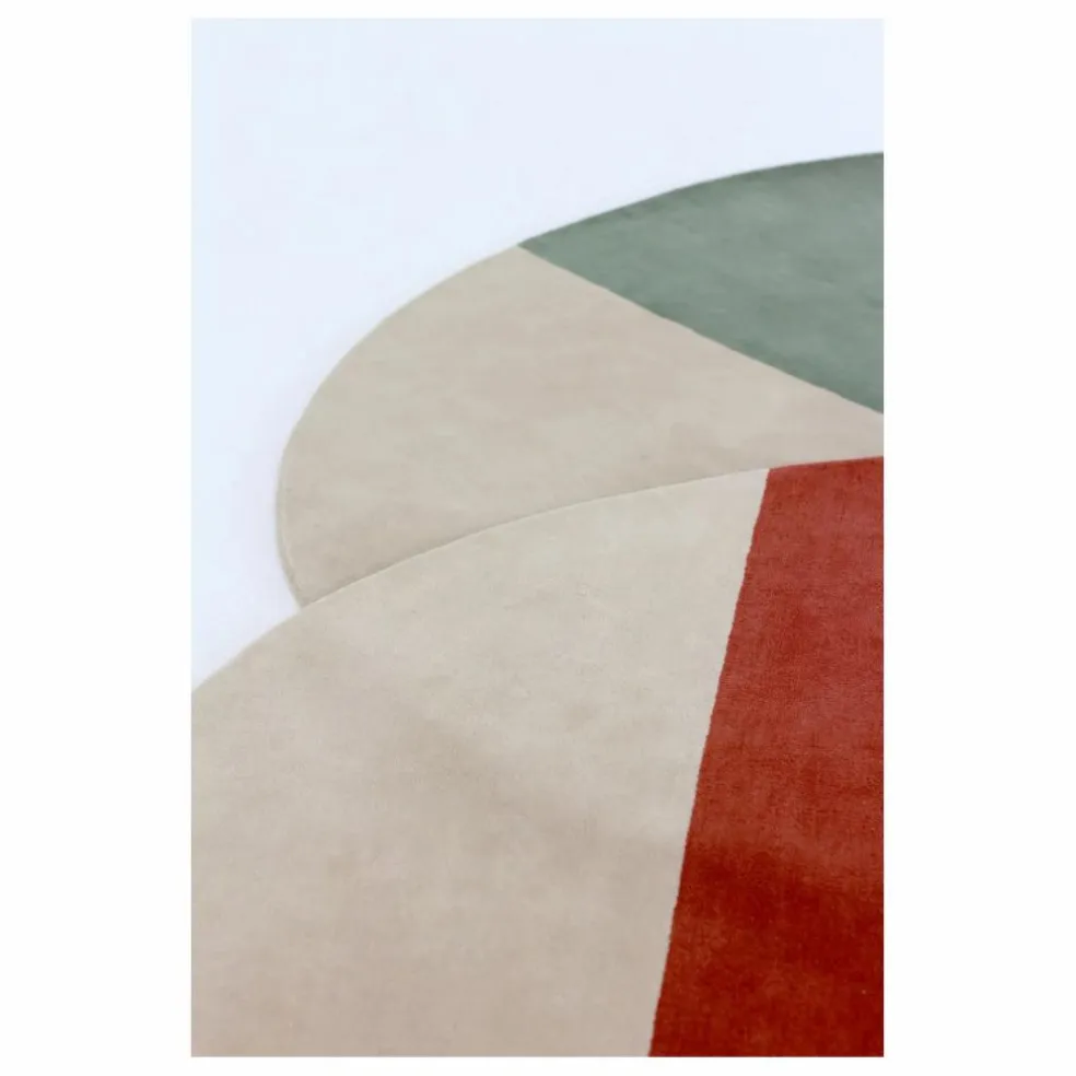 Tapis en laine Pearls | Brique