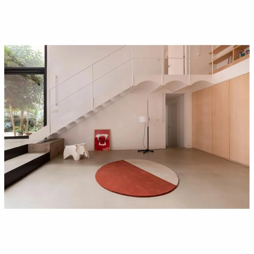 Tapis en laine Pearls | Brique