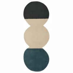 Tapis en laine Pearls Runner 3 | Bleu