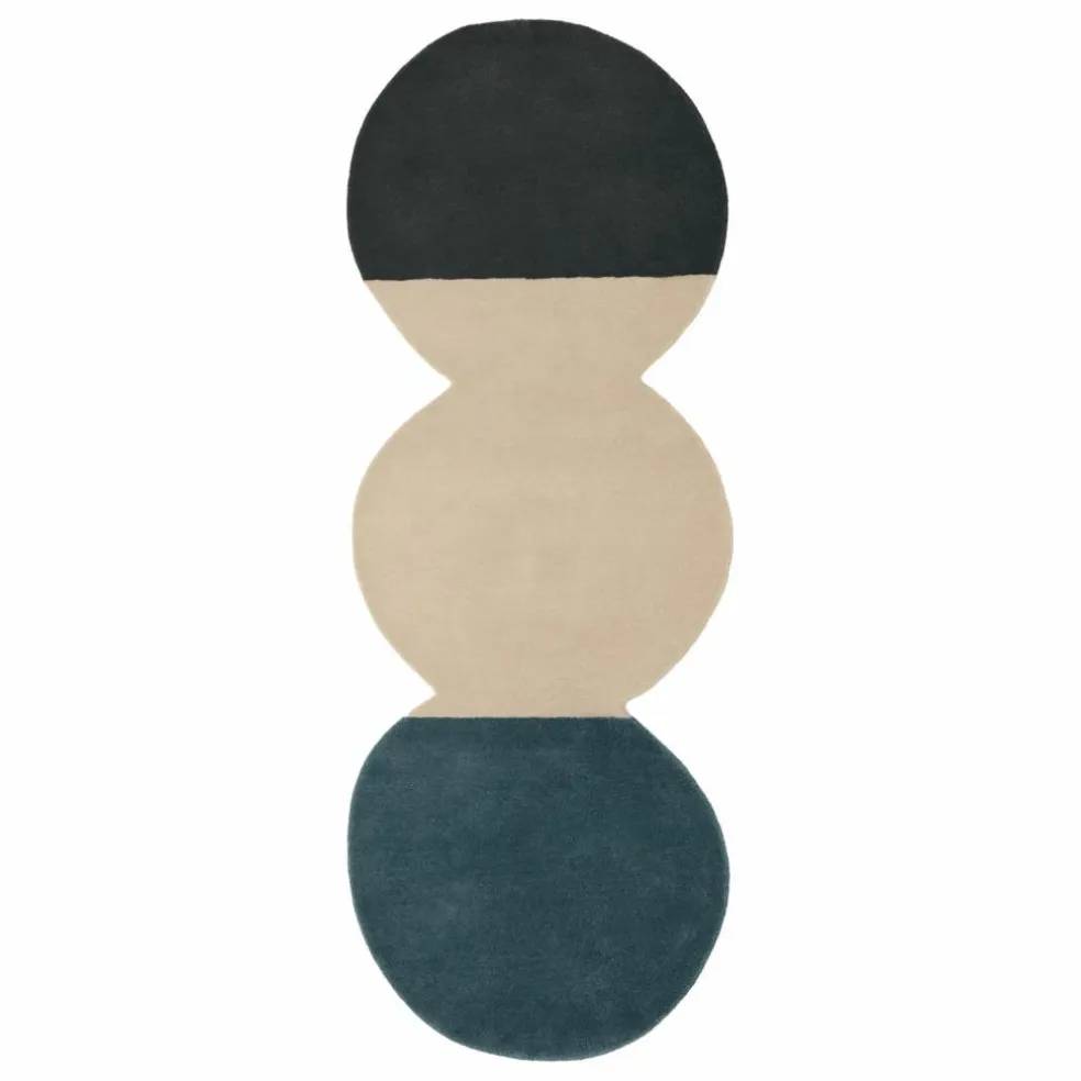 Tapis en laine Pearls Runner 3 | Bleu