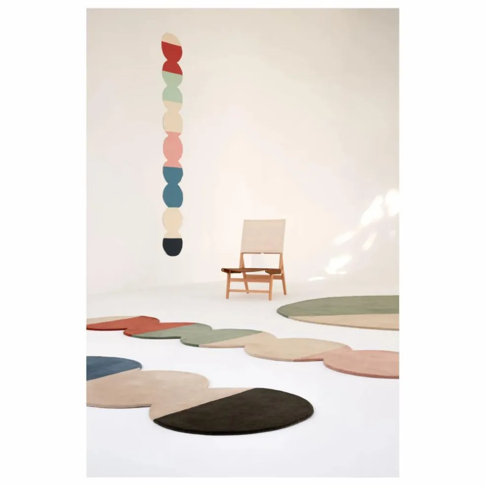 Tapis en laine Pearls Runner 3 | Bleu