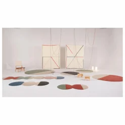 Tapis en laine Pearls Runner 3 | Bleu