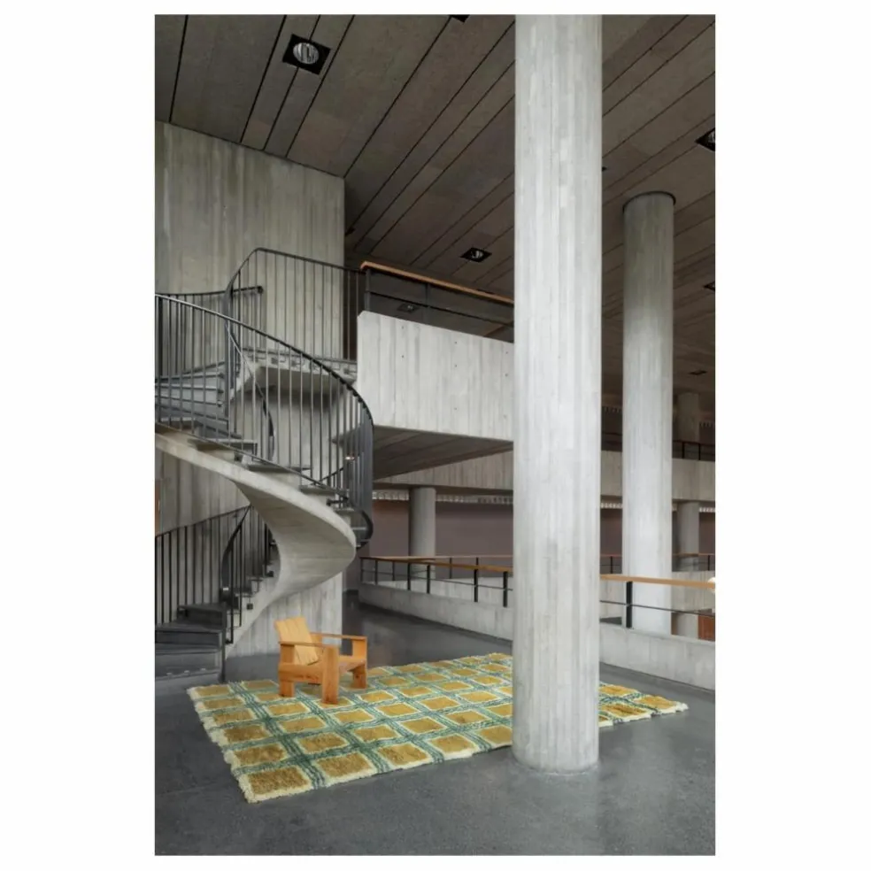 Tapis en laine Pergola, Evelina Kroon | Jaune moutarde