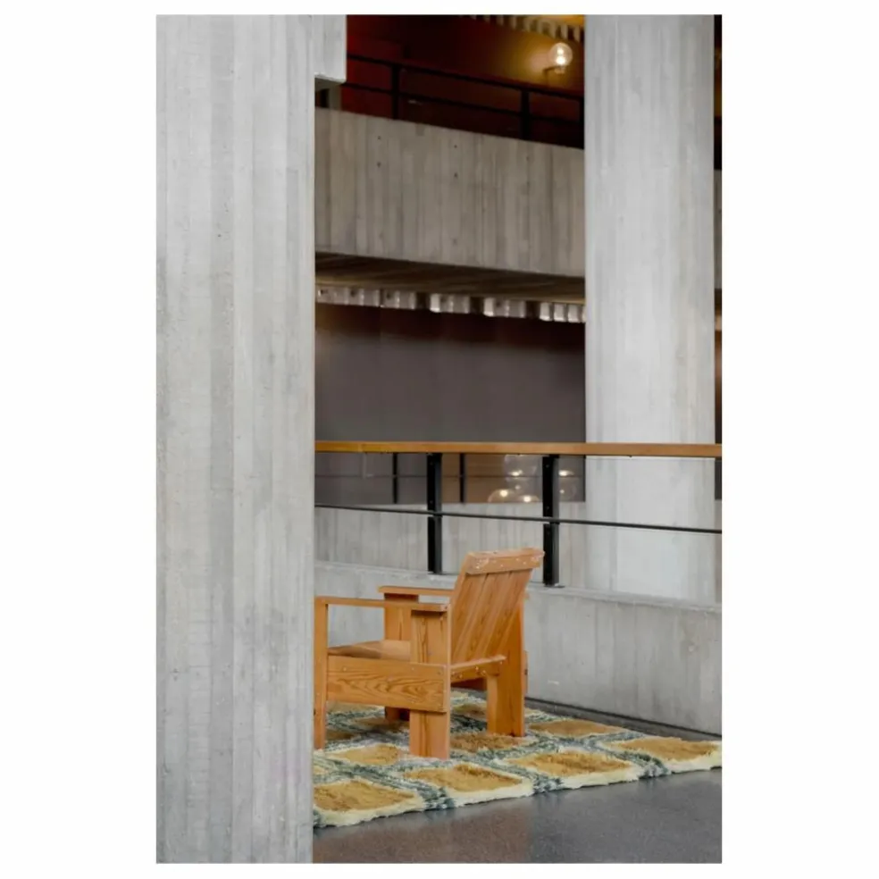 Tapis en laine Pergola, Evelina Kroon | Jaune moutarde