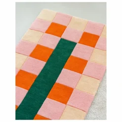 Tapis en laine Rayuela | Orange