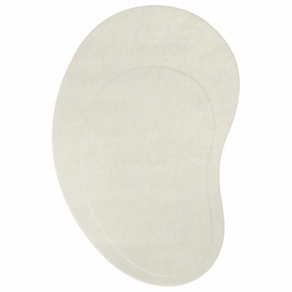 Tapis en Laine Residue | Blanc
