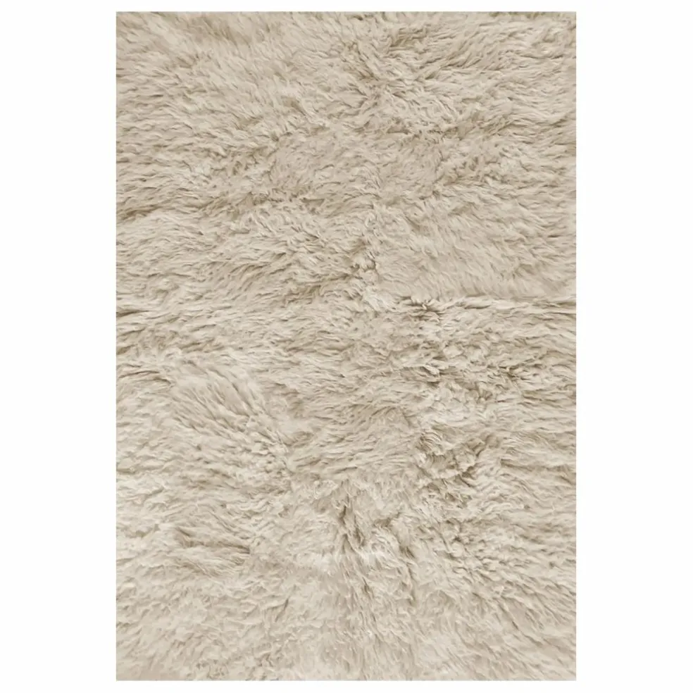 Tapis en laine Shaggy | Beige
