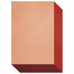 Tapis en laine Teklan Box, Tekla Evelina Severin | Corail