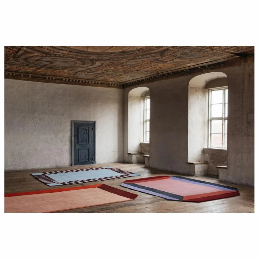 Tapis en laine Teklan Box, Tekla Evelina Severin | Corail