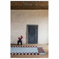 Tapis en laine Teklan Frame, Tekla Evelina Severin | Bleu