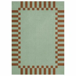 Tapis en laine Teklan Frame, Tekla Evelina Severin | Pistachio