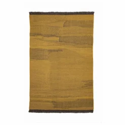 Tapis en laine Wasabi | Jaune moutarde