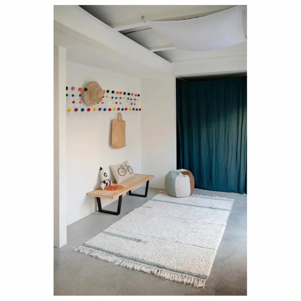 Tapis Lanes | Bleu gris