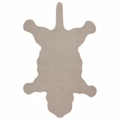 Tapis léopard rose en laine | Rose