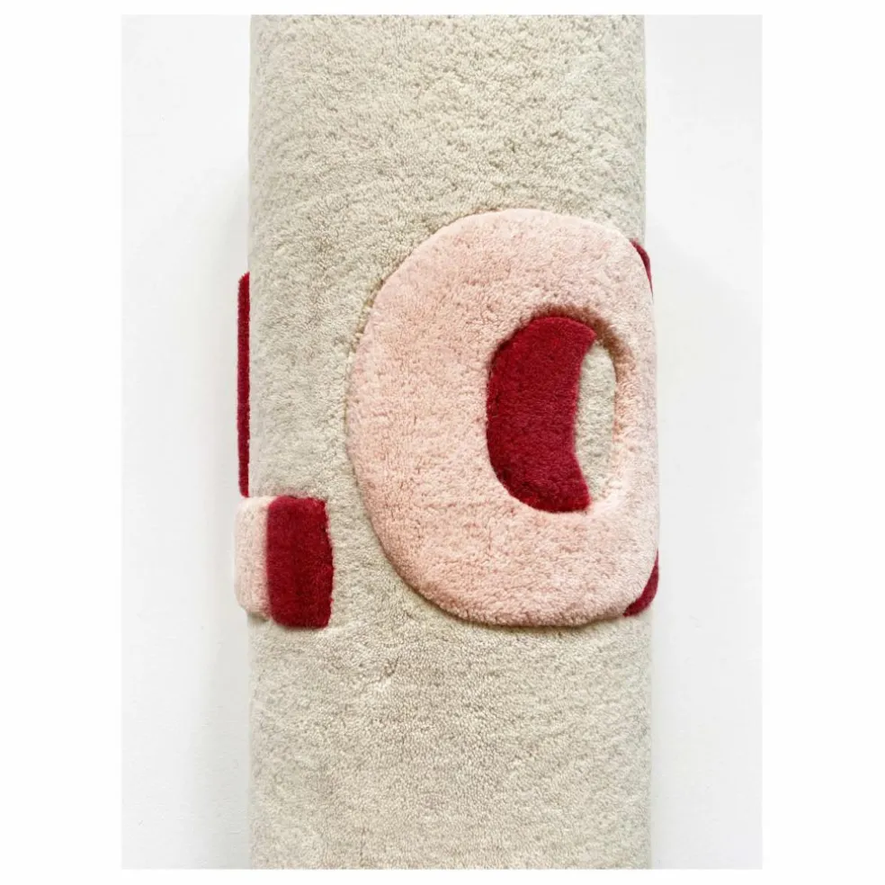 Tapis Love en laine | Rose