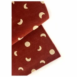Tapis Lunes en laine | Bordeaux